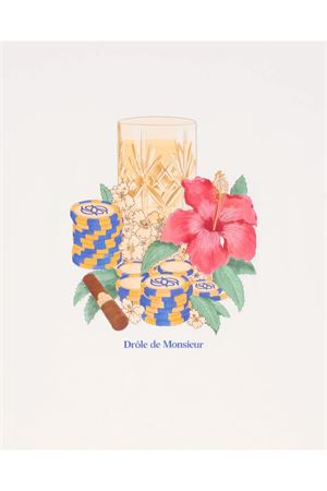 Off-white cotton t-shirt DROLE DE MONSIEUR | KTS300CO002OW